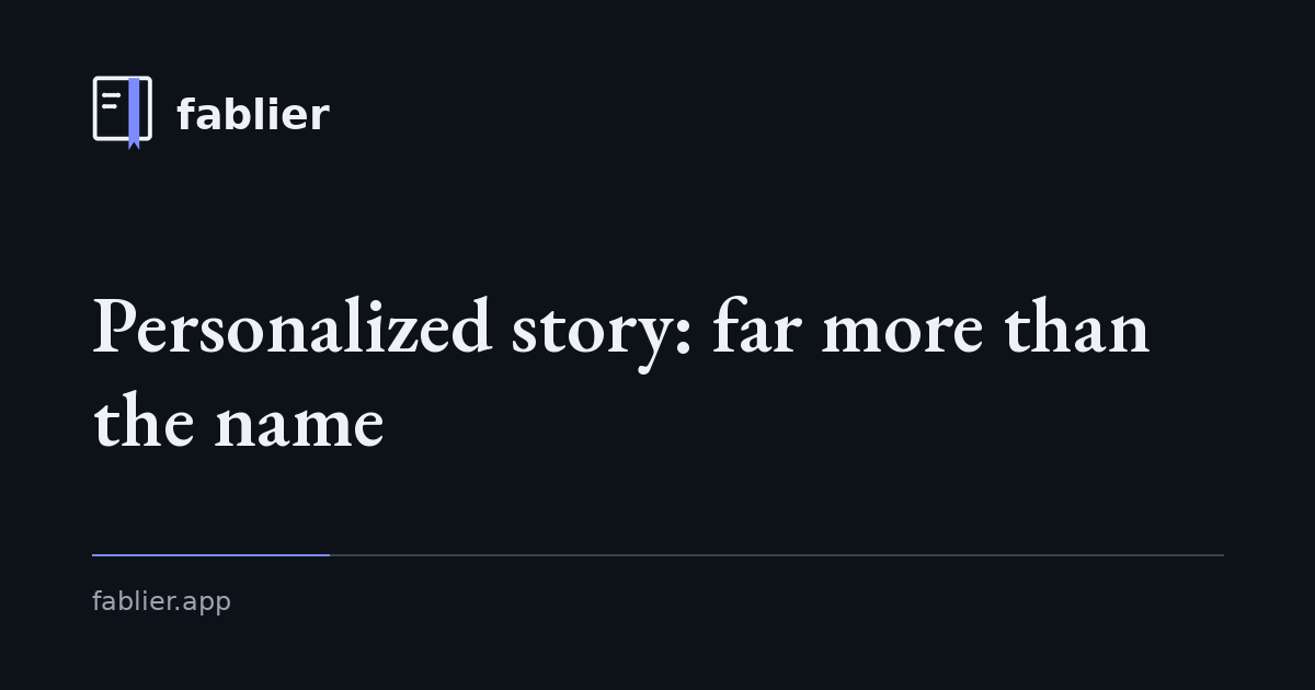 The personalized story