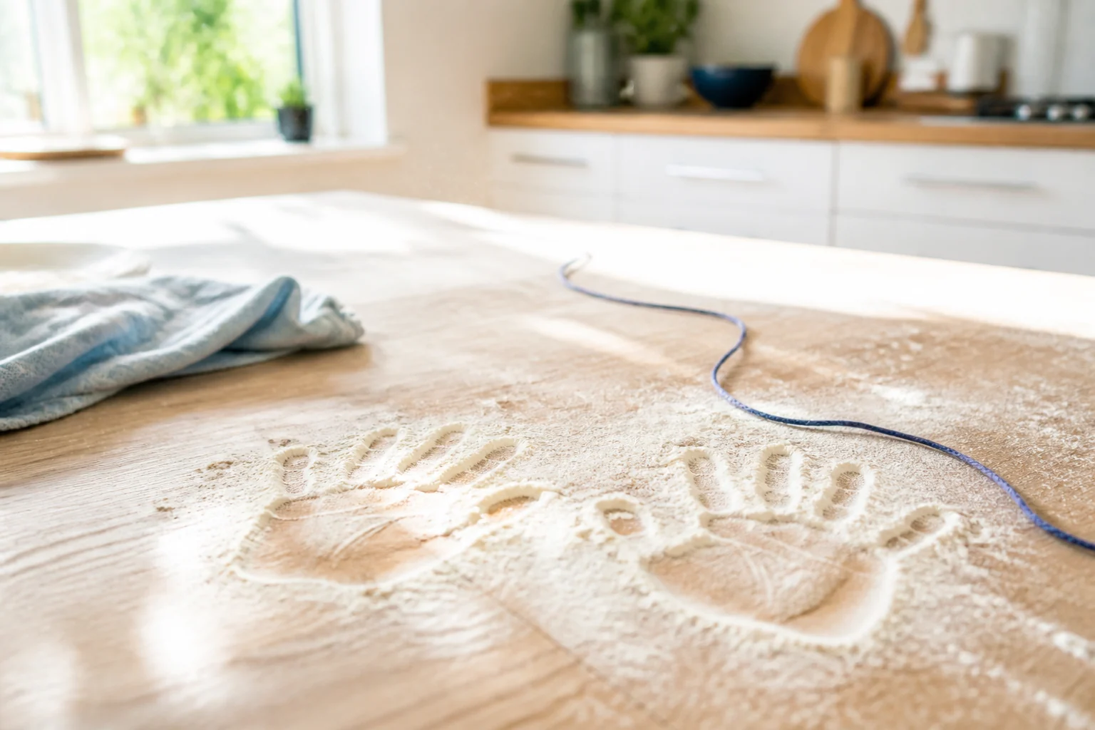 Des traces du quotidien dans la lumière du matin