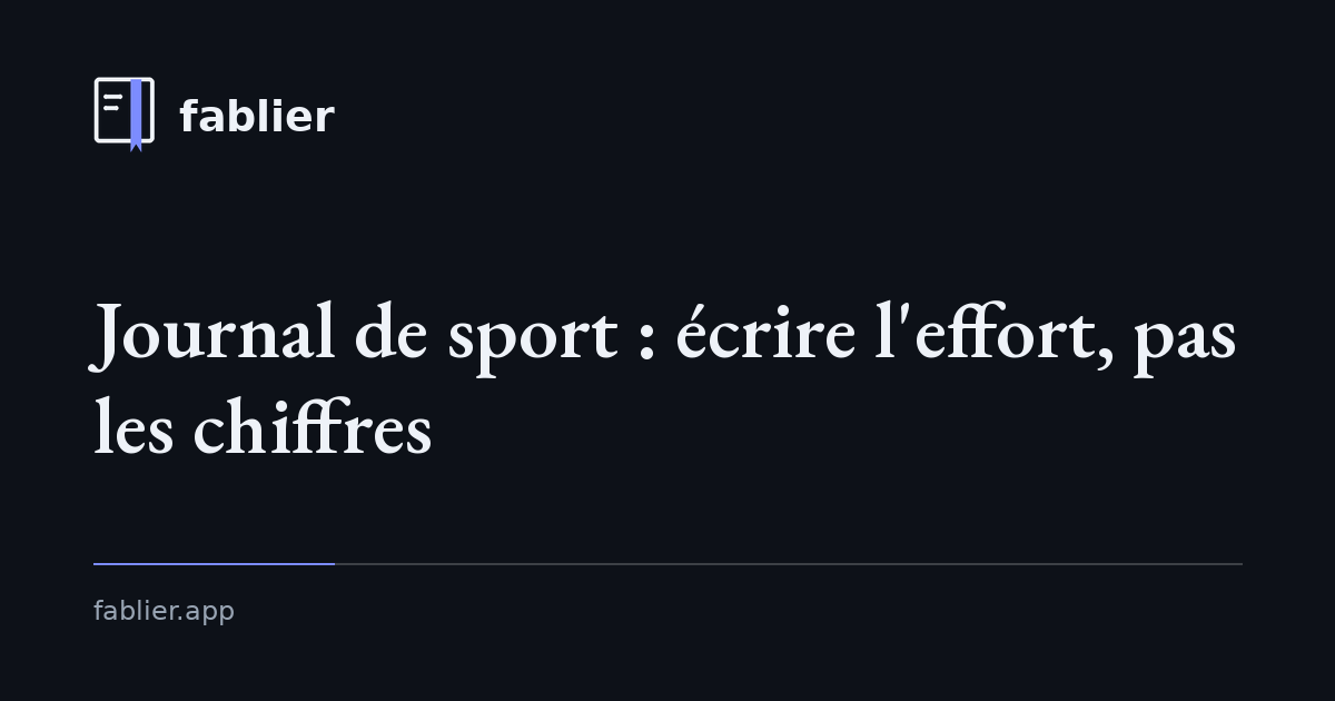 Le journal de sport